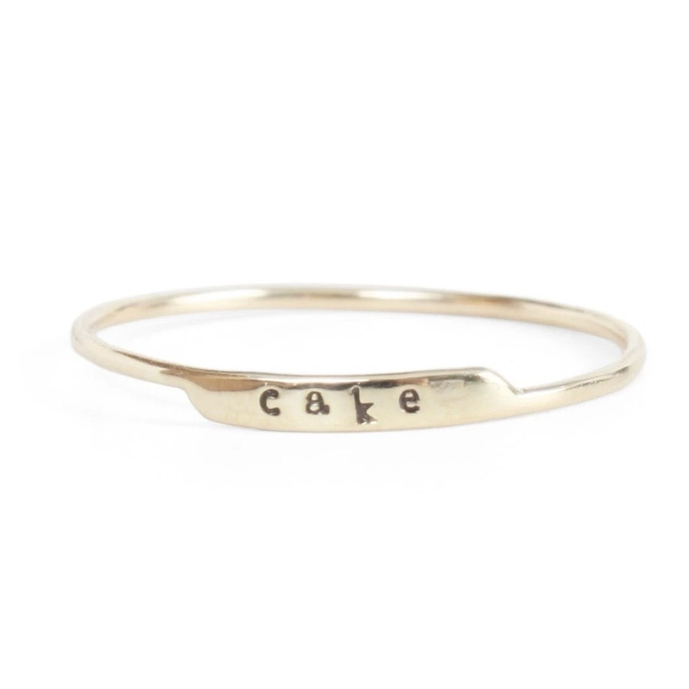 Catbird NY - Bittersweets NY famous Letter Ring - 3 - PEACE, LOVE, BACON